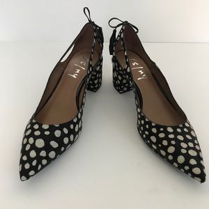 French Sole Courtney Pump in Spotted Calf Hair